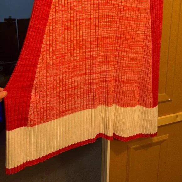 ME+EM Colourblock Knit Pleated Maxi Skirt | Wool Cashmere Blend | Size S - Picture 5 of 9